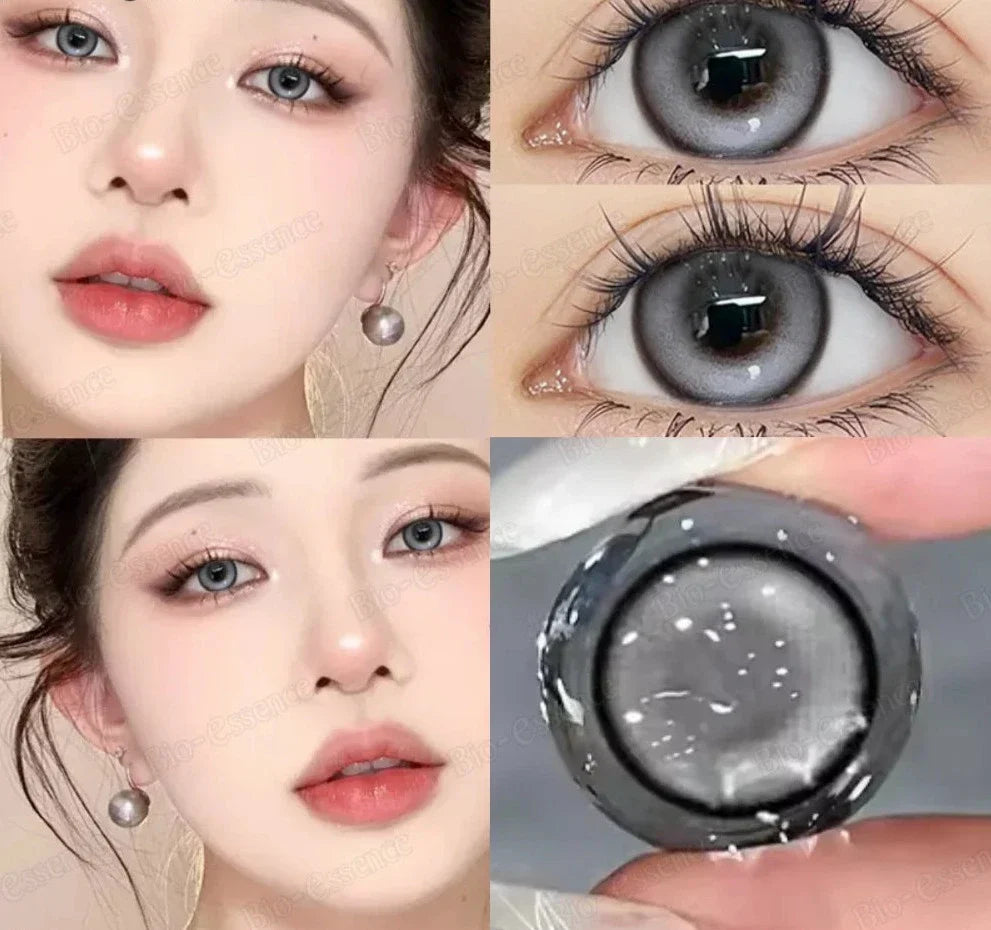 SEALBEER Bubble Series Colorcon 1 Pair Korean Lenses Colored Contact Lenses for Eyes Big Eye Lenses Gray Lenses