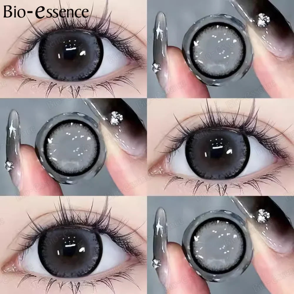 SEALBEER Bubble Series Colorcon 1 Pair Korean Lenses Colored Contact Lenses for Eyes Big Eye Lenses Gray Lenses