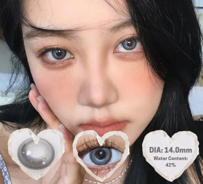 SEALBEER 1 Pair Korean Lenses Color Contact Lenses for Eyes Natural Look Brown Lenses Anime Lense Blue Eye Lenses Heart Lense