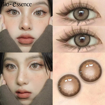 SEALBEER Bubble Series Colorcon 1 Pair Korean Lenses Colored Contact Lenses for Eyes Big Eye Lenses Gray Lenses