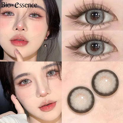 SEALBEER Bubble Series Colorcon 1 Pair Korean Lenses Colored Contact Lenses for Eyes Big Eye Lenses Gray Lenses