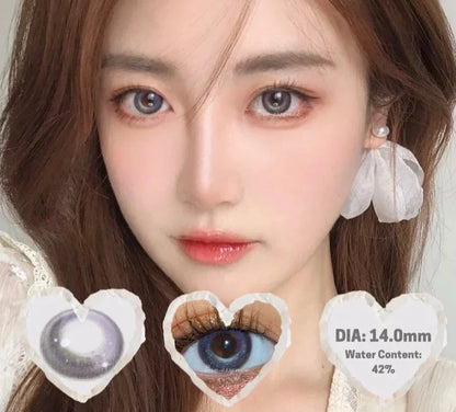 SEALBEER 1 Pair Korean Lenses Color Contact Lenses for Eyes Natural Look Brown Lenses Anime Lense Blue Eye Lenses Heart Lense