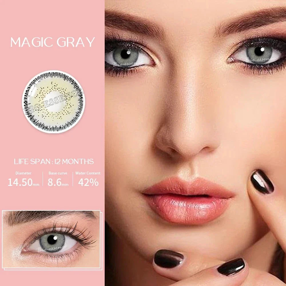 SEALBEER 2pcs(1Pair) Yearly Use Contact Lenses for Eyes Colored Lens Magic Series Cosmetic Beautiful Pupil Lentes de Contacto Bio-essence