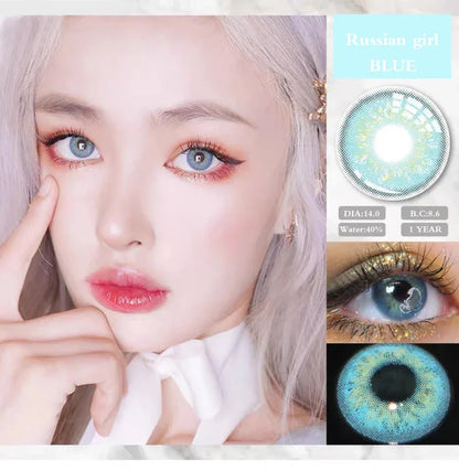 SEALBEER 1 Pair Color Contact Lenses for Eyes Natural Brown Lenses Beauty Fashion Gray lense Blue Lenses Green Eye Contact