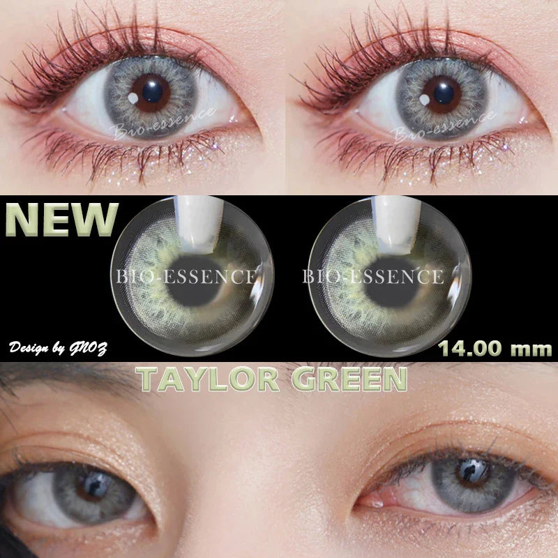 SEALBEER 1 Pair Colored Contact Lenses for Eyes Russian Girl Blue Lenses Monet Green Eye Lenses Big Eye Fashion Lenses