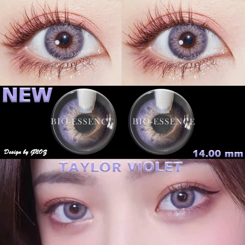 SEALBEER 1 Pair Colored Contact Lenses for Eyes Russian Girl Blue Lenses Monet Green Eye Lenses Big Eye Fashion Lenses