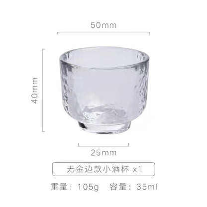 Factory Japanese glass wine jug household wine thermos wine dispenser creative small wine cup Baijiu cup set wholesale