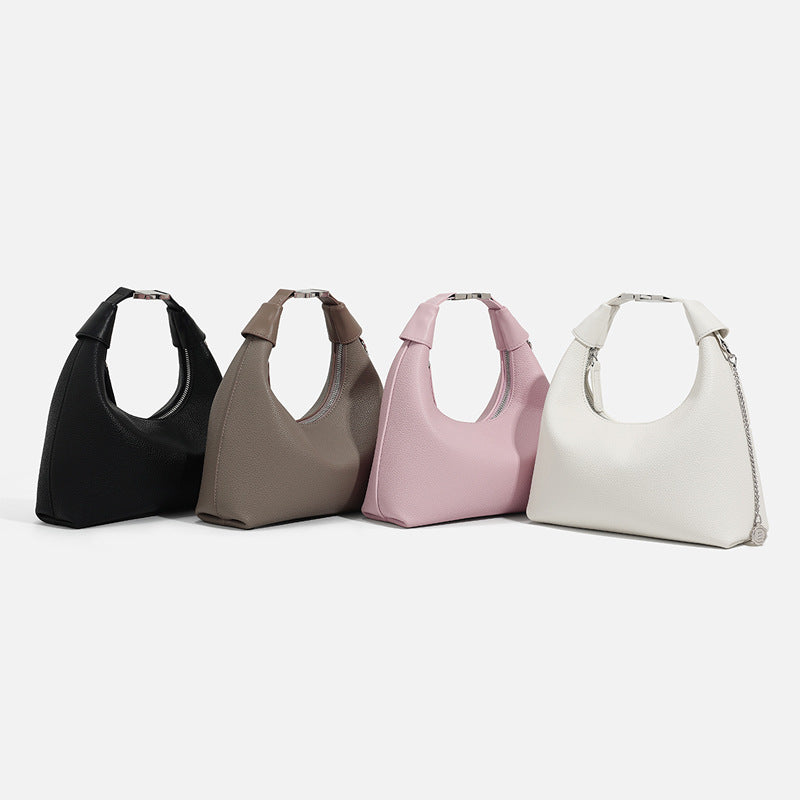 SEALBEER Niche design bag women's popular new simple underarm bag moon tooth bag temperament versatile shoulder bag handbag women