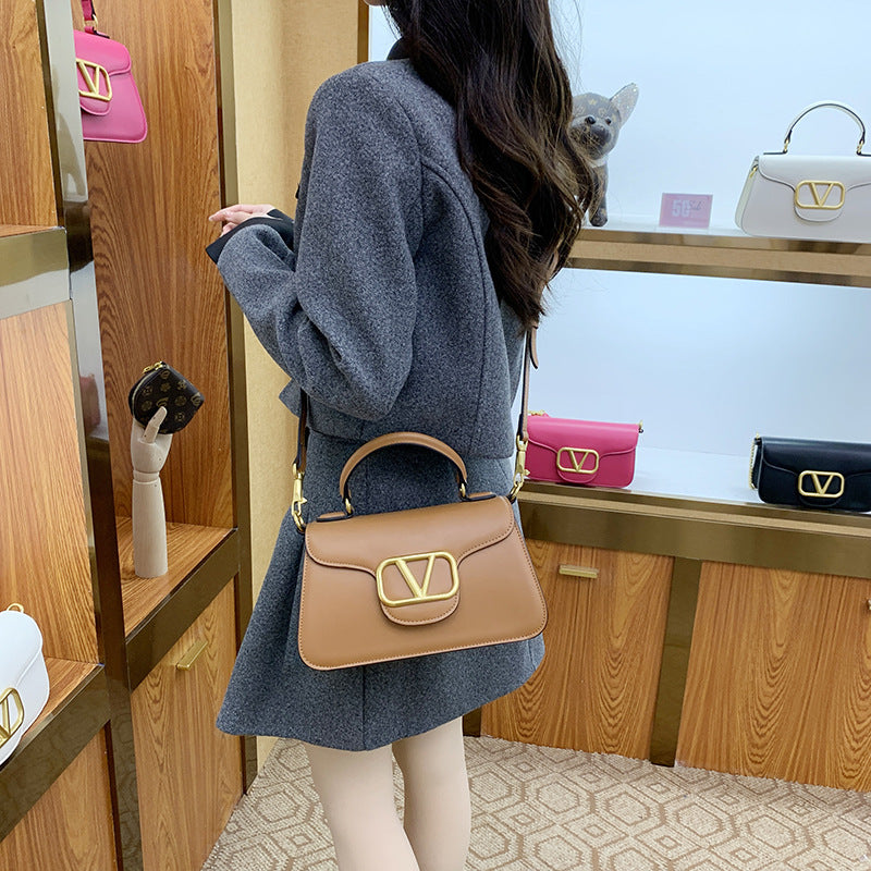 SEALBEER popular new light luxury women's bag high-end leather small square bag fashion handbag versatile temperament shoulder messenger bag