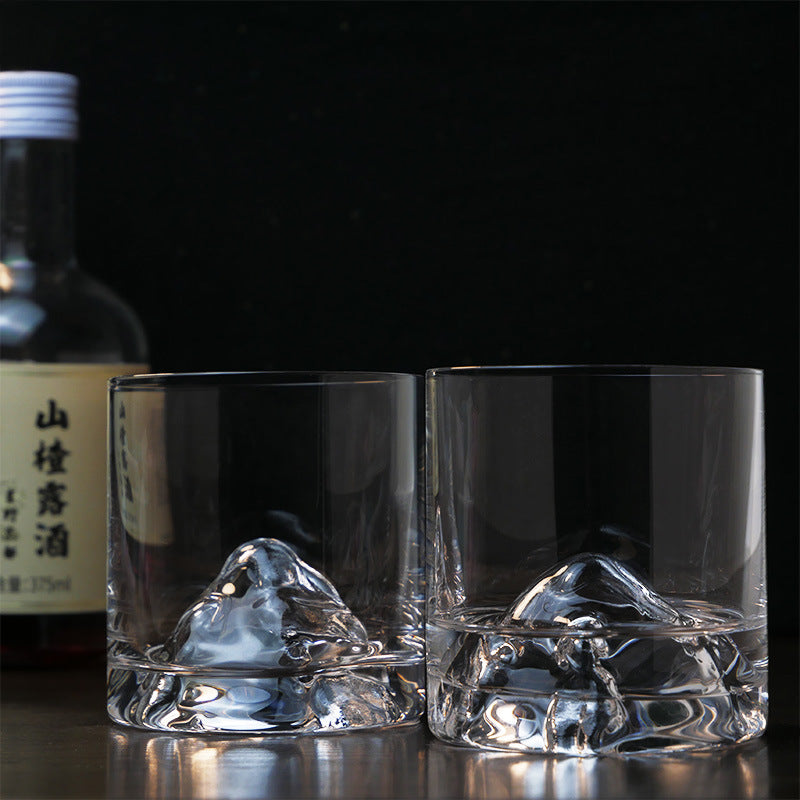 Glass water cup high value whiskey glass Popular wine cup high sense beer cup Guochao Guanshan teacup household