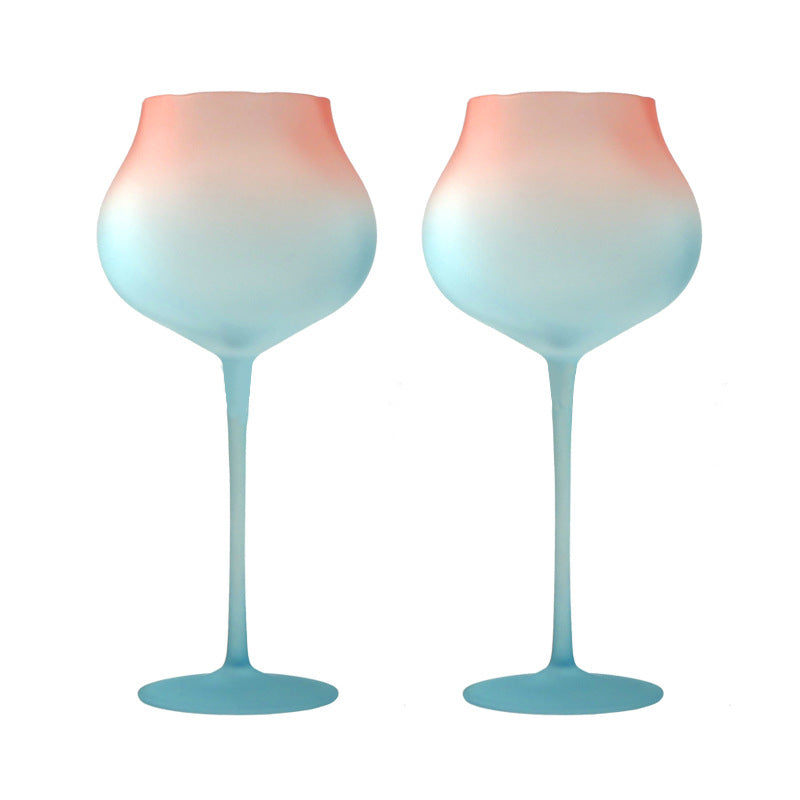 Haiyue crystal red wine glass, high-end light luxury wine glass, high-value creative home goblet ins