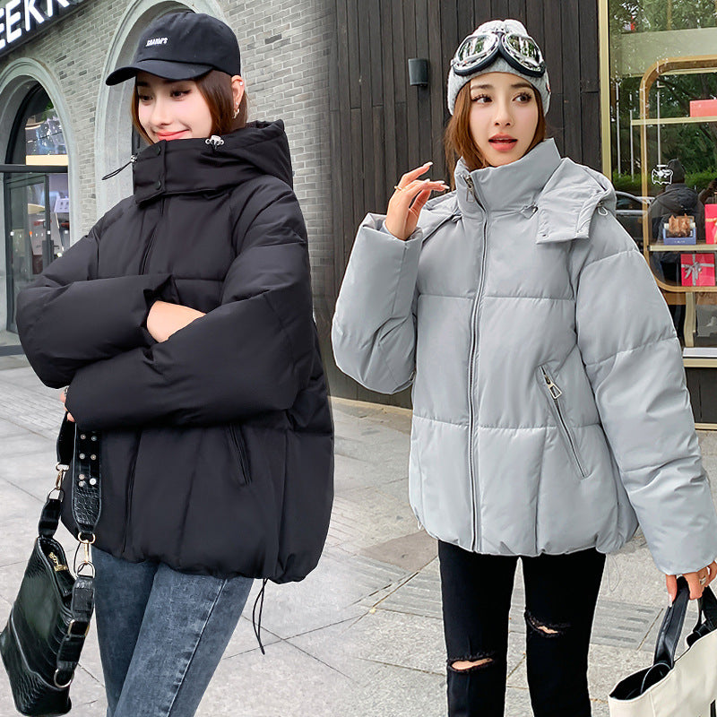 Hot Trade 2024 Winter New Korean Edition Women's Short Down Padded Jacket Thickened Hooded Women's Padded Jacket Student Padded Jacket