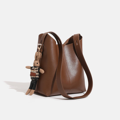 SEALBEER Hot trade New bag women's bucket bag Korean version shoulder bag soft leather fashion versatile underarm bag women's messenger bag