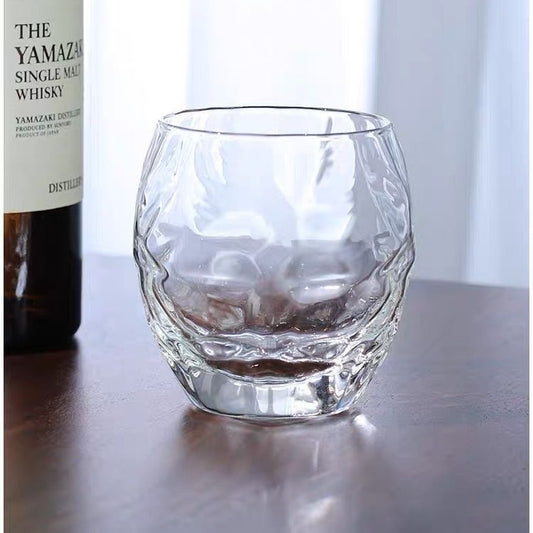 High value white peach crystal glass water cup coffee cup tea cup home hotel mouthwash cup wine cup drinking water ins