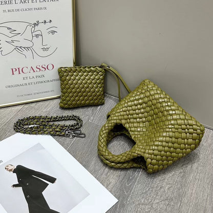 SEALBEER Pure hand-woven vegetable basket bag women's handbag popular new summer high-end mini chain single shoulder oblique span bag