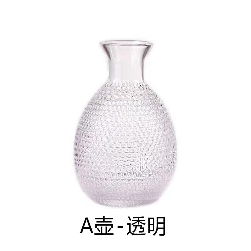 Factory Japanese glass wine jug household wine thermos wine dispenser creative small wine cup Baijiu cup set wholesale