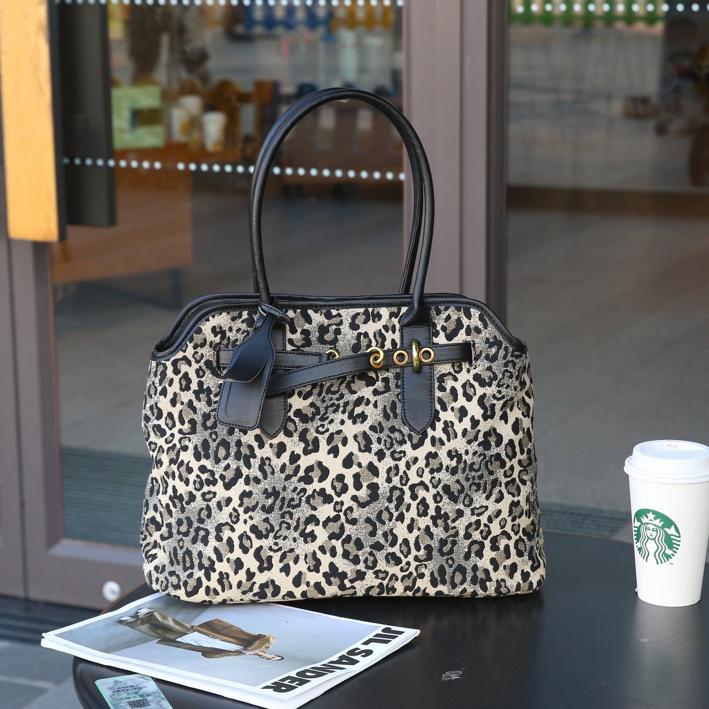 SEALBEER Hot trade New bag women's popular new leopard print handbag large-capacity shoulder bag women's versatile tote bag tide