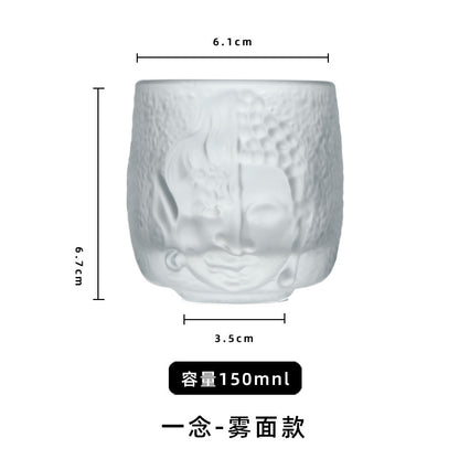 Japanese crystal glass teacup Yinian cup thickened tea tasting cup Kung Fu tea cup high-end master cup single cup wholesale