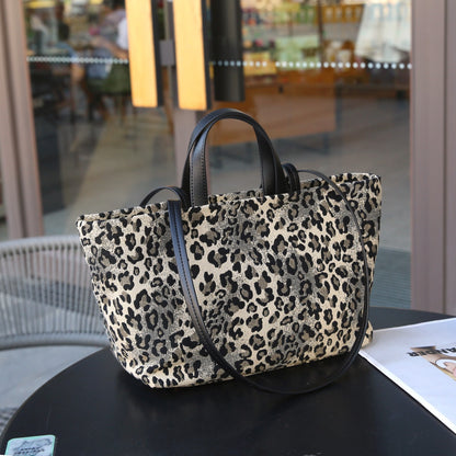 SEALBEER Hot trade New bag women's new large-capacity handbag leopard print tote bag commuter bag women's shoulder armpit bag