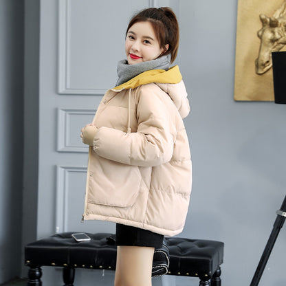 Bread clothes women's short Internet celebrities with the same cotton-padded jacket New student down cotton-padded clothes Korean version loose winter coat cotton-padded clothes