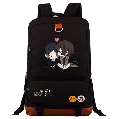 Anime Riman Wenhao Stray Dogs Printed Youth Student Schoolbag Men's and Women's Backpack Travel Bag