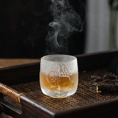 Japanese crystal glass teacup Yinian cup thickened tea tasting cup Kung Fu tea cup high-end master cup single cup wholesale