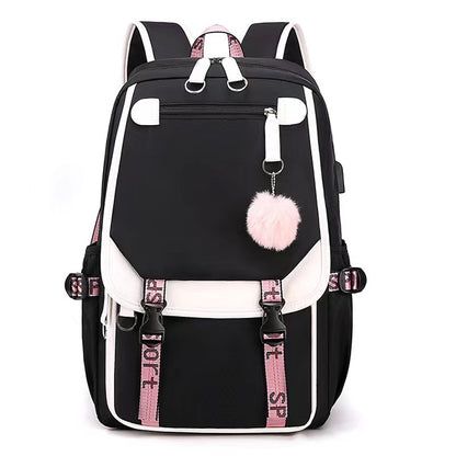 Backpack Schoolbag Student Schoolbag University Style Junior High School Backpack Large Capacity Bag Sports Bag