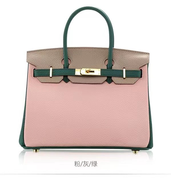 SEALBEER Color matching platinum bag 2025 new bag women's leather bag single shoulder oblique span portable commuter fashion casual bag