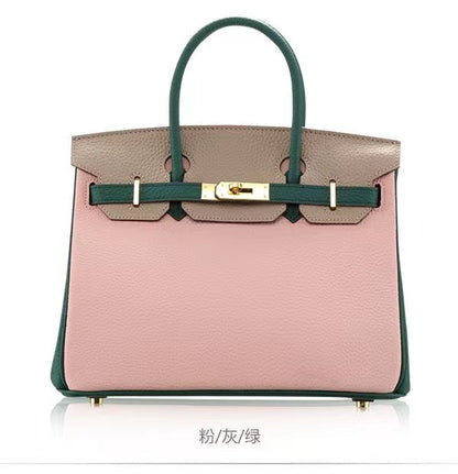 SEALBEER Color matching platinum bag 2025 new bag women's leather bag single shoulder oblique span portable commuter fashion casual bag