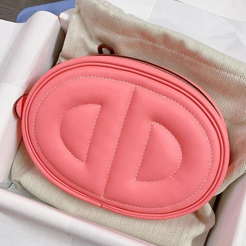 SEALBEER 2025 New Pig Nose Fanny Pack Fashion Trend One Shoulder Oblique Span Women's Breast Bag Multifunctional Mini Oval Small Bag