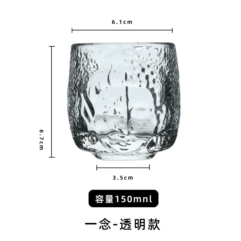 Japanese crystal glass teacup Yinian cup thickened tea tasting cup Kung Fu tea cup high-end master cup single cup wholesale