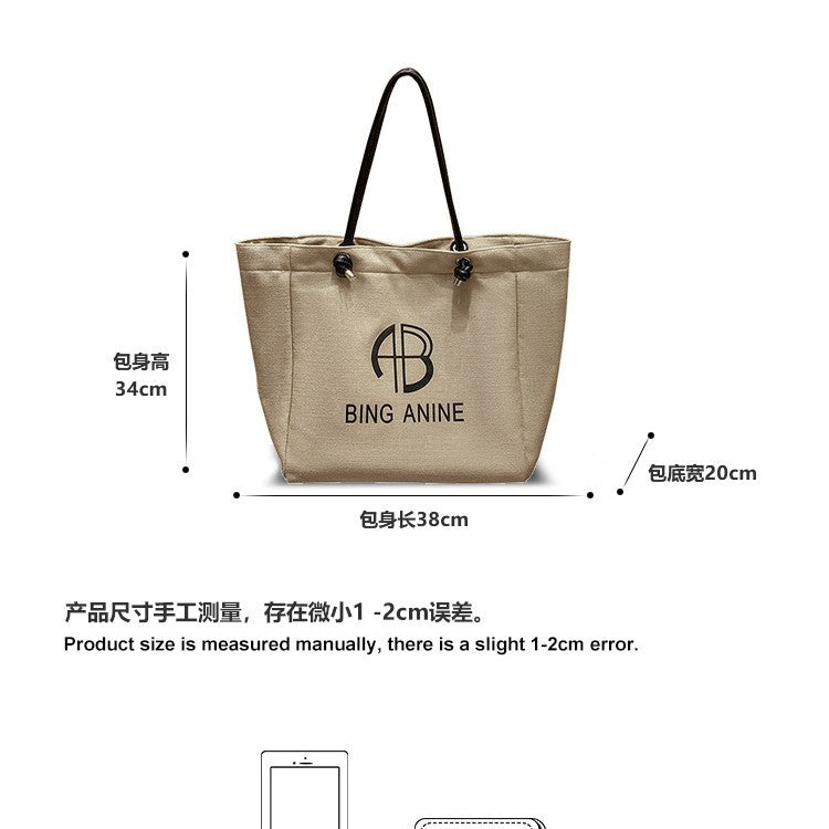 SEALBEER Hot trade new armpit bag trend large capacity Korean version letter printing shoulder tote bag simple commuter mother bag