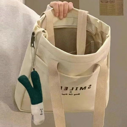 Canvas Bag Female Tote Bag Canvas Bag Large Capacity Commuter Student Book Canvas Bag Small Bag