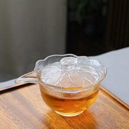 Japanese-style first snow glass tea set household kung fu teacup glazed fair cup frosted cover bowl master cup wholesale