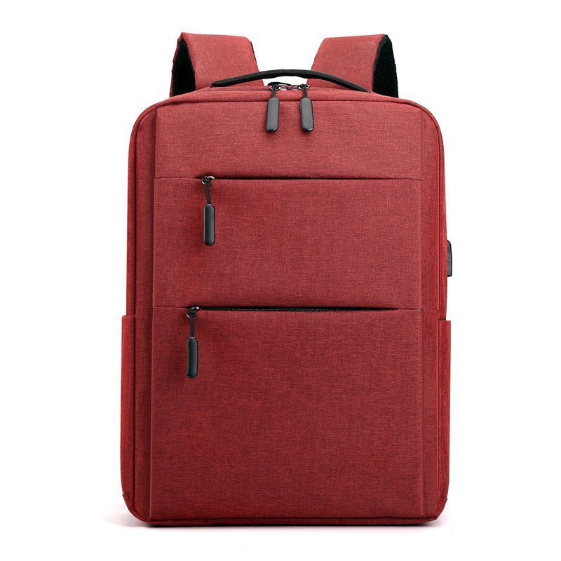 New Backpack Men's Business Casual 15.6-Inch Laptop Bag Printable Logo Student Schoolbag Wholesale