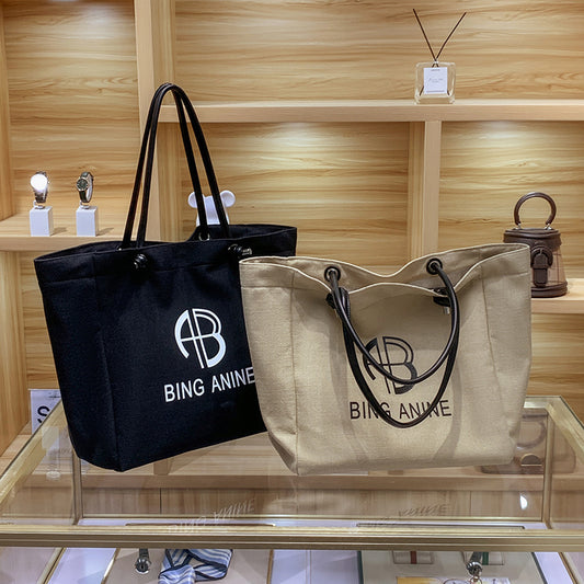 SEALBEER Hot trade new armpit bag trend large capacity Korean version letter printing shoulder tote bag simple commuter mother bag