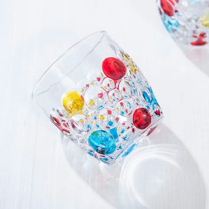 Italian designer hand-painted crystal glass high value whiskey creative light luxury water cup wholesale