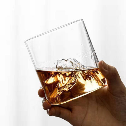 Glass water cup high value whiskey glass Popular wine cup high sense beer cup Guochao Guanshan teacup household