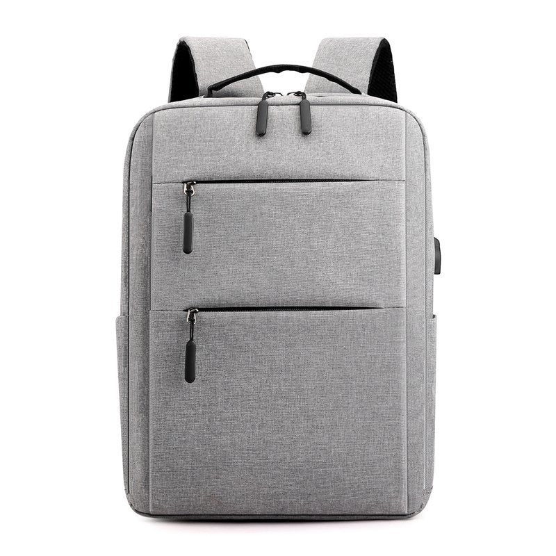 New Backpack Men's Business Casual 15.6-Inch Laptop Bag Printable Logo Student Schoolbag Wholesale