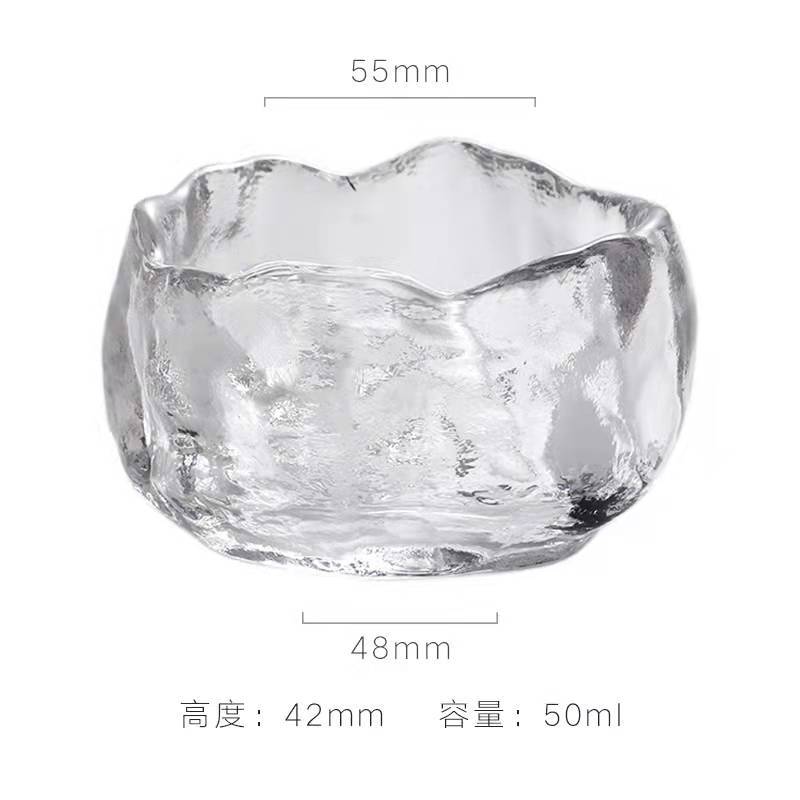 Kung Fu glazed cup crystal glass master cup wholesale Shangshen tea cup heat-resistant handmade coaster tea cup single cup