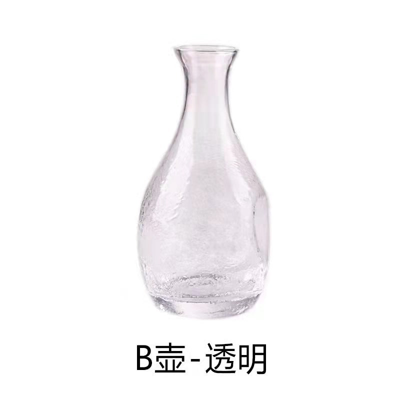 Factory Japanese glass wine jug household wine thermos wine dispenser creative small wine cup Baijiu cup set wholesale