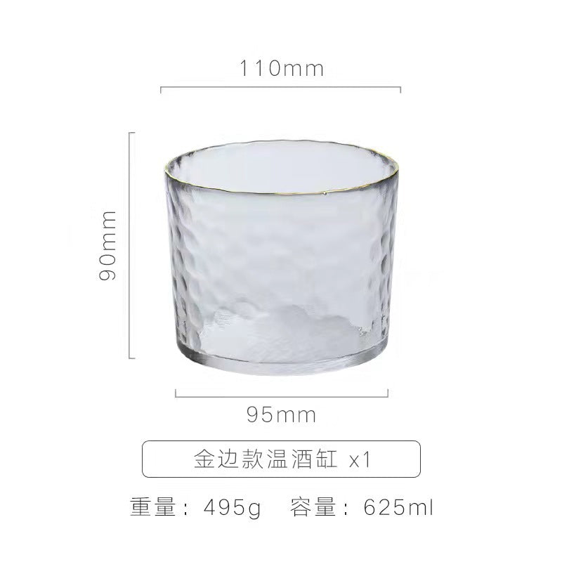 Factory Japanese glass wine jug household wine thermos wine dispenser creative small wine cup Baijiu cup set wholesale