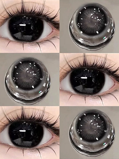 SEALBEER Hot new black rose contact lenses for half a year, throwing large diameter black natural pupil expansion, comfortable and invisible qy