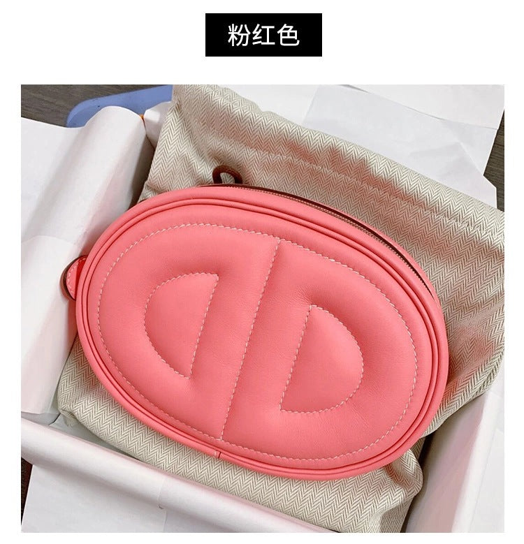 SEALBEER 2025 New Pig Nose Fanny Pack Fashion Trend One Shoulder Oblique Span Women's Breast Bag Multifunctional Mini Oval Small Bag