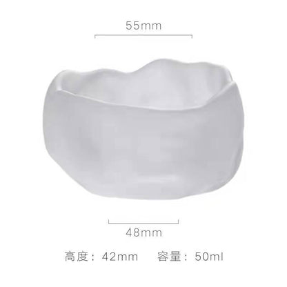 Kung Fu glazed cup crystal glass master cup wholesale Shangshen tea cup heat-resistant handmade coaster tea cup single cup