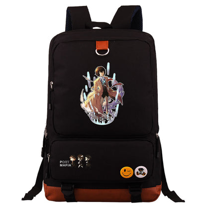 Anime Riman Wenhao Stray Dogs Printed Youth Student Schoolbag Men's and Women's Backpack Travel Bag