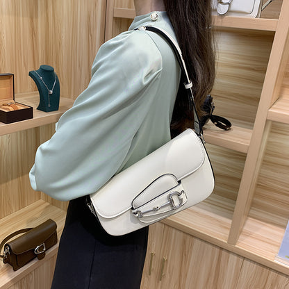 SEALBEER Niche design bag women's new saddle bag fashionable personalized shoulder bag high-end underarm bag women's messenger bag