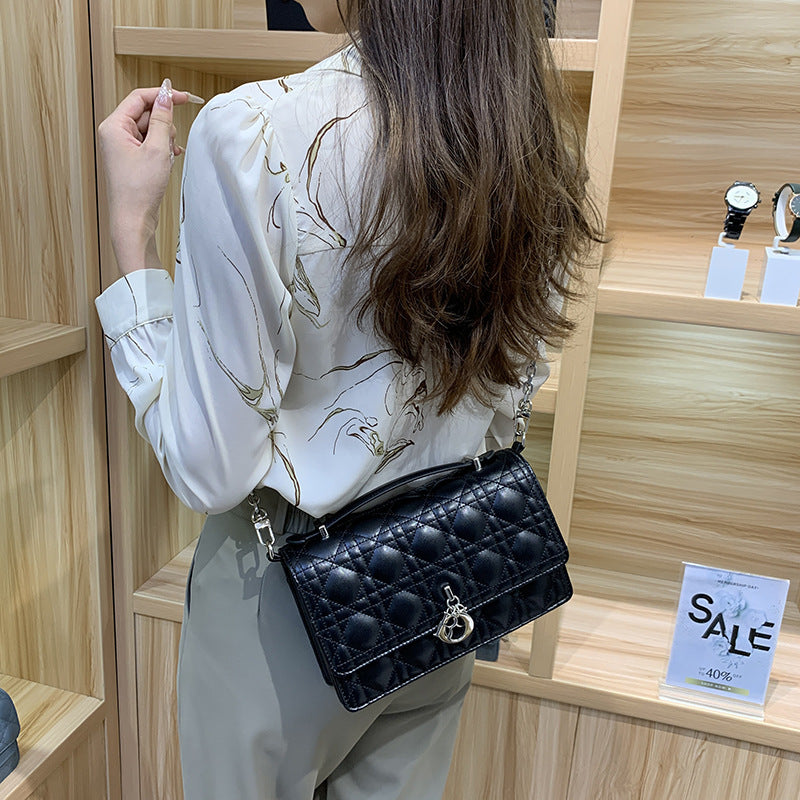 SEALBEER Light luxury women's bag popular new fashion diamond handbag high-end single shoulder small square bag versatile chain messenger bag