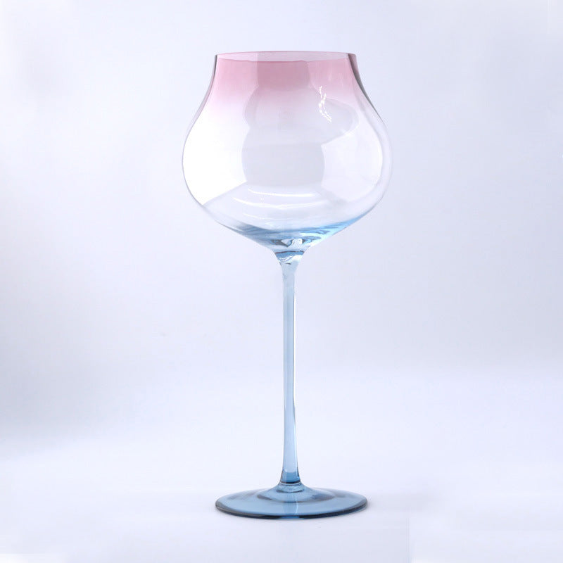 Big belly red wine glass ins premium sense goblet wine glass creative crystal glass high value gift