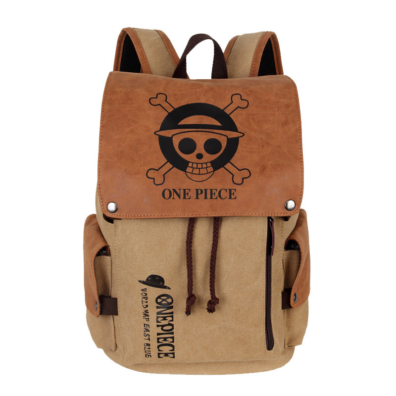 Anime Backpack School Bag BackPack Attack on Titan Tokyo Avengers One Piece Green Valley Canvas School Bag